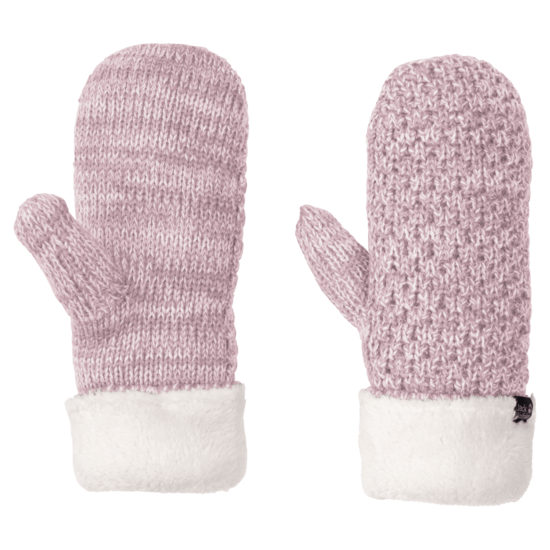 Violet Pearl Knitted Gloves