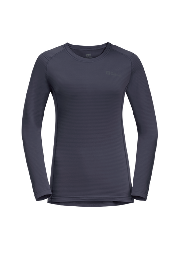 Graphite Lightweight Long Sleeve Baselayer For Year Round Comfort.