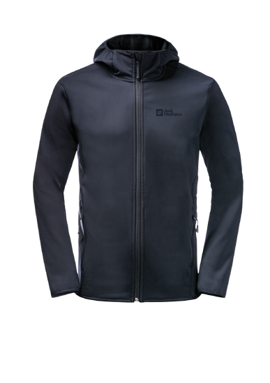 Night Blue Breathable, Windproof And Water-Repellent Jacket Made Of Robust, Elastic Soft Shell