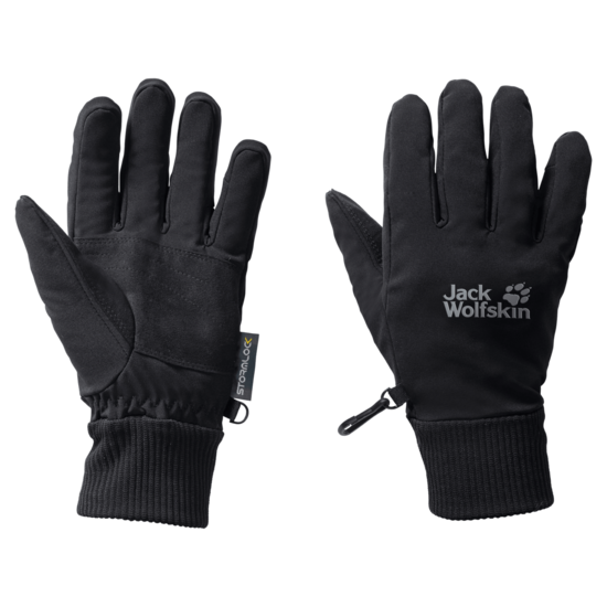 Black Windproof Softshell Gloves