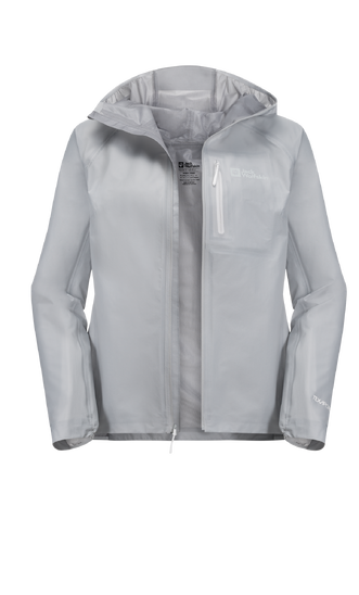Cool Grey Hardshell Rain Jacket Women