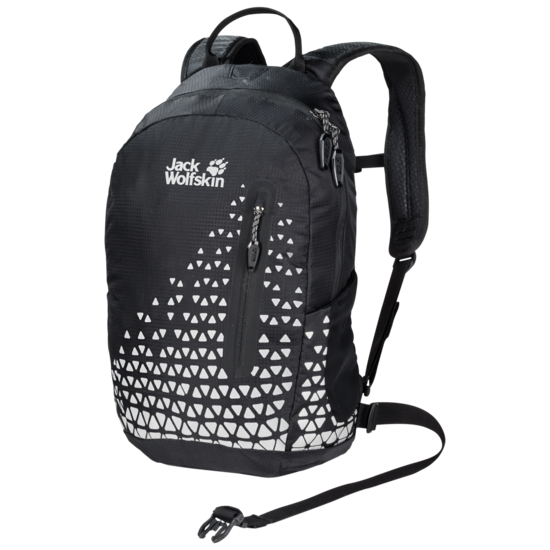 Reflective Grid Backpack With Reflectors