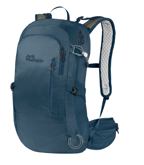 Dark Sea Hiking Pack With Snug Fitting Back System And Sporty Design, Made From Recycled Materials