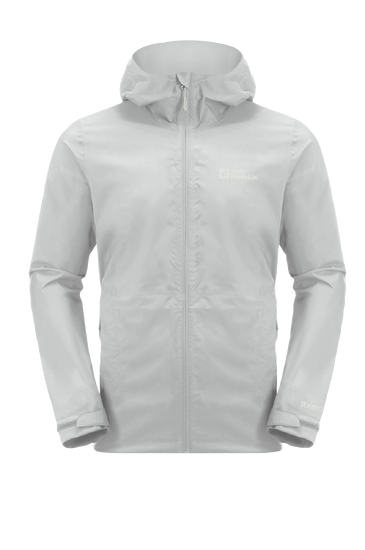 Cool Grey Breathable, Waterproof And Windproof Shell Jacket In Recycled Fabric With Pit Zips