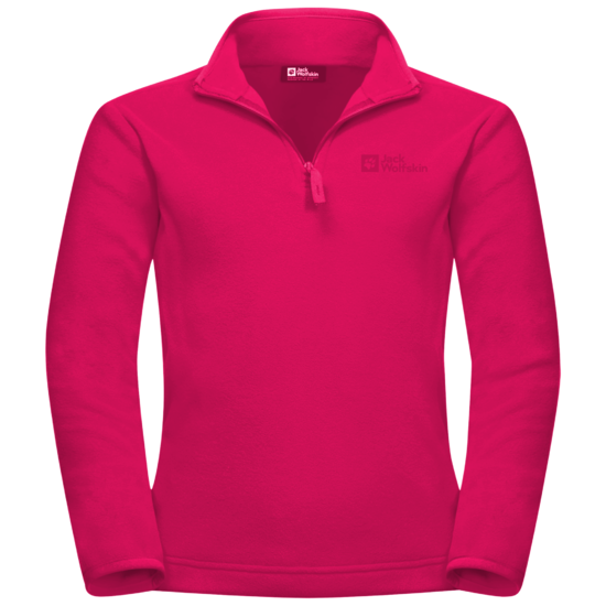 Pink Dahlia Half-Zip Fleece With Polartec