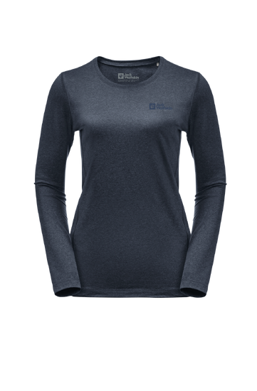 Night Blue Insulating And Quick-Drying Long-Sleeved Top Featuring Odour-Inhibiting Properties
