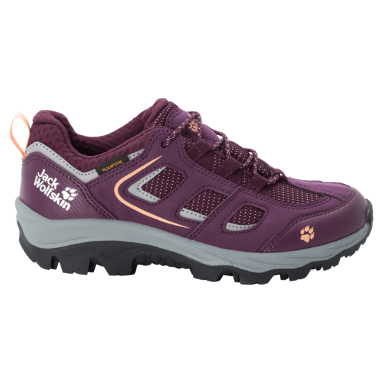 Purple / Coral Waterproof Hiking Shoes Kids