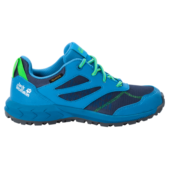 Blue / Green Kids Waterproof Hiking Shoes