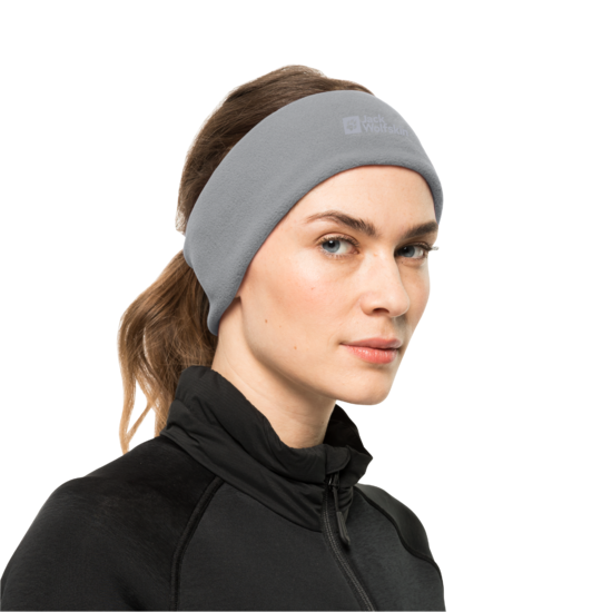 Slate Grey Fleece Headband With Polartec
