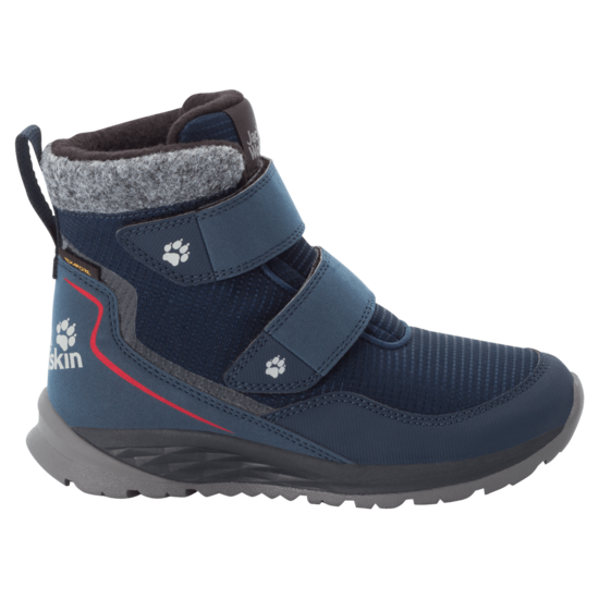 Dark Blue / Red Children’S Waterproof Winter Boots