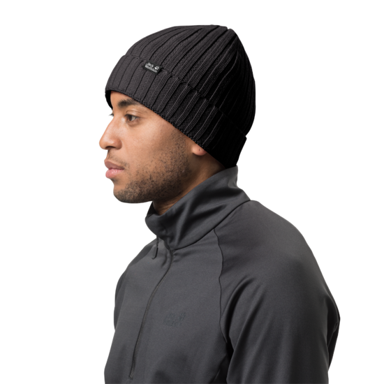 Black Windproof Knitted Hat