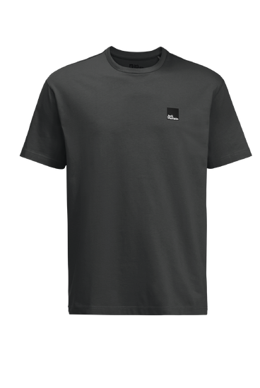 Granite Black Simple Unisex T-Shirt In Sustainable Organic Cotton