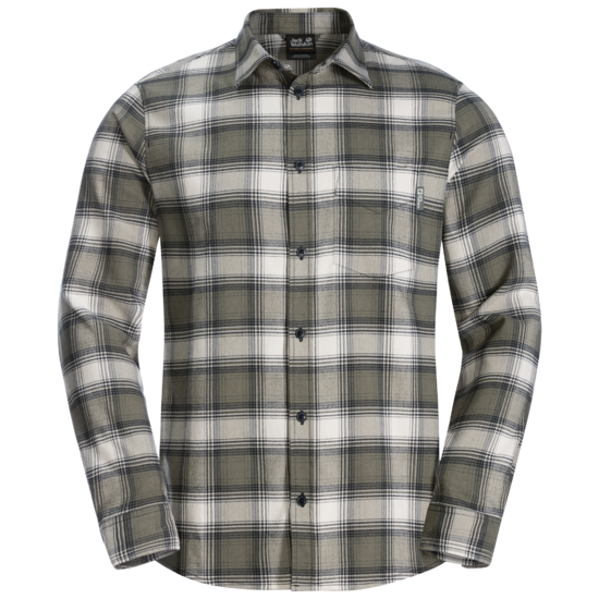 Dusty Olive Checks Sustainable Cotton Flannel