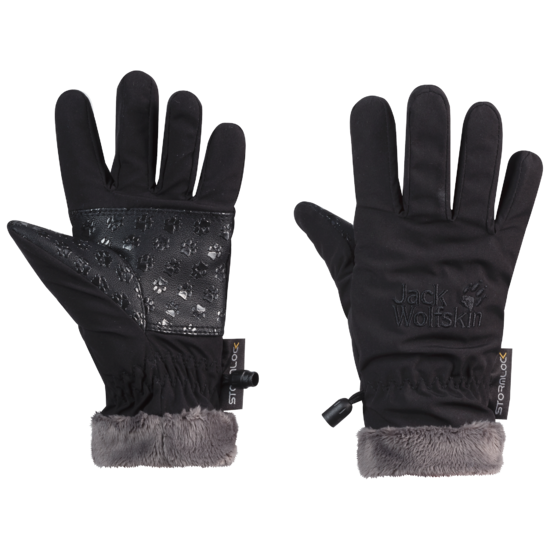 Black Softshell Gloves Kids