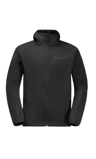 Black Stretchy, Windproof And Very Breathable Softshell Jacket