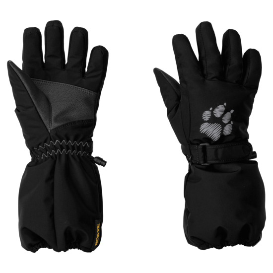Black Waterproof Gloves Kids