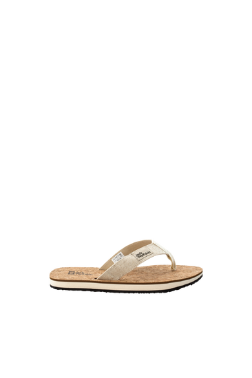 Natural / Cork Women'S Thong Sandals With Cork Footbed