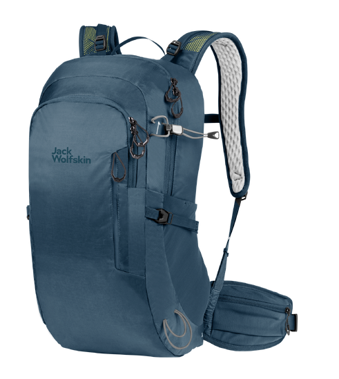 Dark Sea Hiking Pack With Snug Fitting Back System And Sporty Design, Made From Recycled Materials