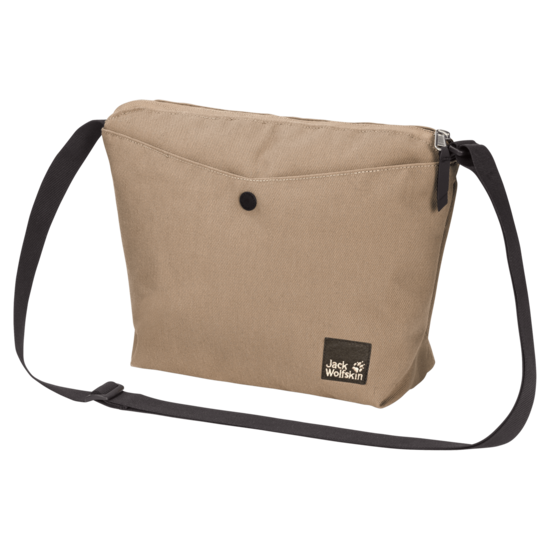 Beige Shoulder Bag Made From Recycled Material