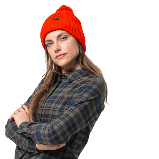 Flashing Red Windproof Knitted Hat