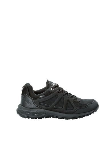 Black Comfortable, Lightweight Hiking Shoe With Waterproof And Breathable Membrane