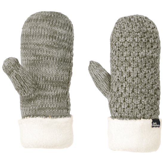 Dusty Olive Knit Mittens